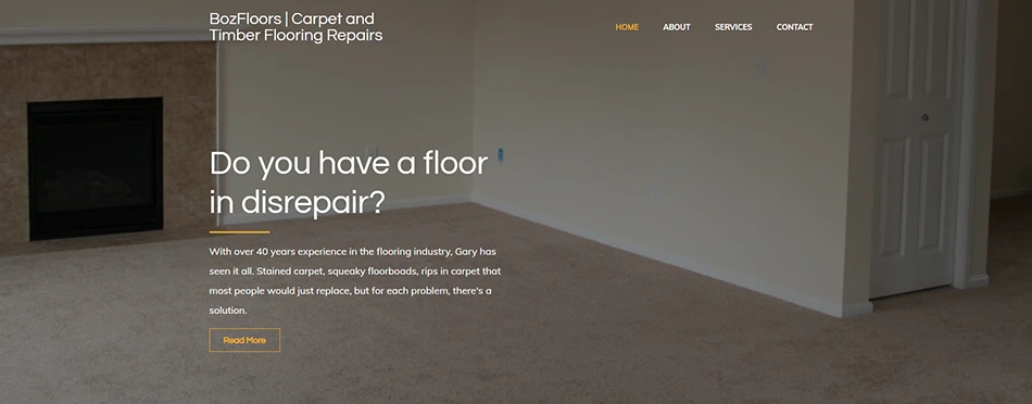 picture showing BozFloors website