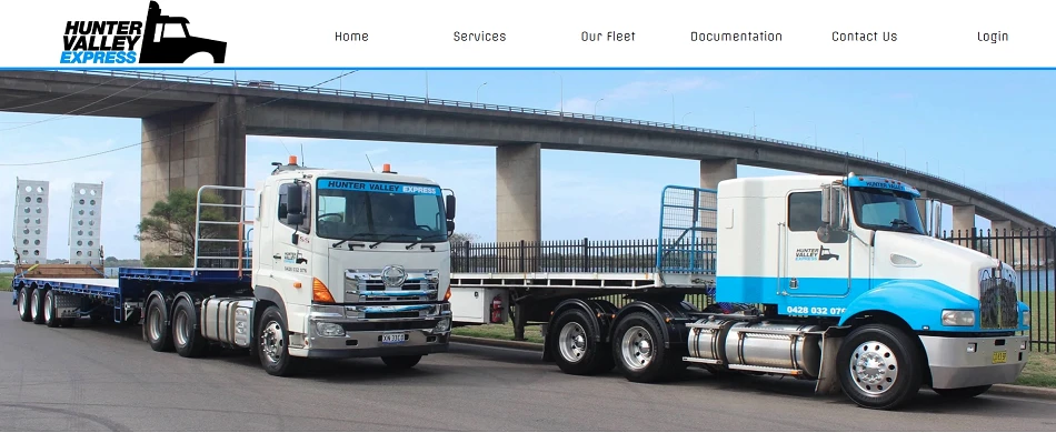 picture showing Hunter Valley Express website